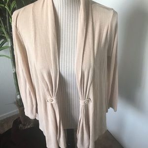 CAROLYN TAYLOR~Ivory Knit Cardigan Medium